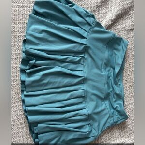 Teal Pleated Active Skirt - Women (small but can fit up to a large)